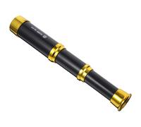 SUPVOX Compact Monocular Pirate Telescope Handheld Spyglass for Boys and Portable Black Gold Edge Science Exploration Tool for Outdoor Adventure and Birthday Gift