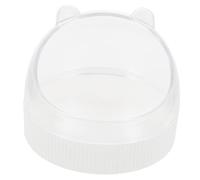 SUPVOX Compact Transparent Hanging Hamster Bowl for Small Pets Easy Clean Guinea Pig and Chinchilla Food Dish Space Saving Ivory White Feeder for Rabbits and Small Animals