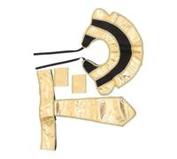 SUPVOX Complete Egyptian King Costume Accessory Set for Halloween and Themed Parties Authentic Ancient Pharaoh Collar Belt and Wristbands Historical Cosplay Outfit for Men and Boys