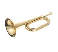 SUPVOX Copper Military Style Bugle Trumpet for Beginners School Band Polished Instrument with Easy to Carry and Play Melodious Tunes