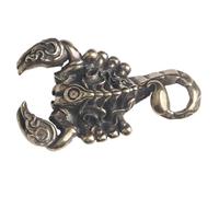 SUPVOX Copper Scorpion Keychain Pendant Vintage Brass DIY Charm Small Decorative Hanging Ornament for Bag and Crafting Accessories in Scorpio Zodiac Design