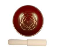 SUPVOX Copper Singing Bowl with Mallet Mat for Meditation and Tibetan Sound Bowl for Spiritual Practice Lightweight Portable Buddhist Prayer Instrument for Healers and Mindfulness Users