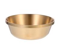 SUPVOX Copper Tibetan Buddhist Water Offering Bowl Thick Polished Holy Water Cup for Altar Worship and Meditation, Party Decoration Sacrifice Vessel, Size 7
