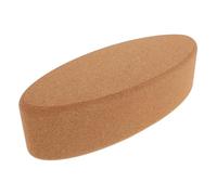 SUPVOX Cork Yoga Blocks Oval Shape Yoga Bricks High Density Non-slip Balance Block for Pilates Dance Stretching Fitness Workout Aid