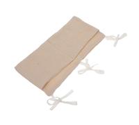 SUPVOX Cotton Bed Organizer Bag with Double Slots Hanging Storage Pouch for Stroller and Bassinet Lightweight Multipurpose Stroller Organizer for Pacifiers Diapers Spacious Compartments