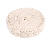 SUPVOX Cotton Lace Trim Roll 10 Yards Floral Embroidery Craft Ribbon for Sewing, Home Decor, Sofa Cushion Edge, Wedding Applique, Summer Quilt Embellishment