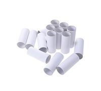 SUPVOX Craft Rolls 10pcs White Kraft Paper Tubes for DIY Crafts Art Handmade Projects (4x4x15cm) - ART_MEDIA_PAPER