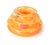 SUPVOX Crazy Play Ball Tray Cat Toy Three Layers Pet Toys Intelligence for Indoor Cats