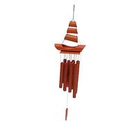 SUPVOX Creative Bamboo Wind Chime Pendant Natural Hanging Wind Bell Decor for Garden Outdoor Use Material with Soothing Crisp Sound Unique Feng Shui