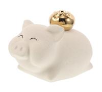 SUPVOX Creative Ceramic Piggy Bank Coin Holder for Boys and Money Saving Jar for Nursery Bedroom and Office Decor Encourages Saving Habit Gift