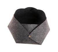 SUPVOX Creative Felt Cat Nest Pet House Four Seasons Durable Soft Sleeping Bed for Cats Dark Grey Adorable Flower Petal Design Indoor Cozy Shelter