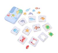 SUPVOX Creative Jigsaw Puzzle for Intelligent Development Lightweight Educational Board Game for Learning and Fun Sea Creatures Theme Matching Shapes Memory Game