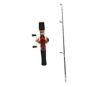 SUPVOX Creative Lightweight Ice Fishing Rod with Reel Combo Mini Solid Winter Pole for Ocean Lake River Fishing Tangle Durable Fpr Material Tool for Camping and Anglers