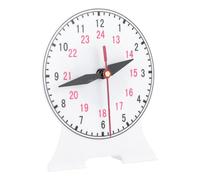 SUPVOX Creative Linkage Desktop Clock Model for Learning Stable Plastic Teaching Tool with Movable Hour and Second Hands Educational for Students and Classroom Use