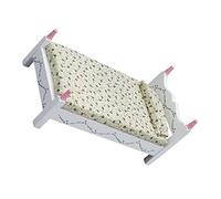 SUPVOX Creative Mini House Bed Dollhouse Furniture Miniature Bedroom Accessory for Dolls Room Decoration Detailed Craft Model for Hands Play