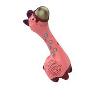 SUPVOX Creative Wireless Microphone for Pink Cartoon Singing Karaoke Machine Early Educational Music Player for Birthday Parties and Holiday Fun