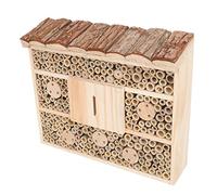 SUPVOX Creative Wooden Insect House Outdoor Habitat Bug Hotel Garden Ornament for Landscaping Natural Style Decor