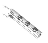 SUPVOX Cremation Necklace Cat Memorial Stones Titanium Steel Pendant Ashes Jewelry