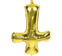 SUPVOX Cross Shape Aluminum Foil Balloons for Baptism Party Decorations Leak Resistant Versatile Cross Balloons for Newborn Shower Celebrations Sacrament Events