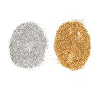SUPVOX Crushed Glass Chips and Irregular Glass Stones for Nail Art and Crafts, 200g Gold and Silver Metallic Flakes, DIY Epoxy Resin Decoration for Artists and Hobbyists