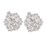 SUPVOX Crystal Shoe Clips Detachable Floral Shoe Decoration Buckles for Sandals and Pumps DIY Accessories Suitable for Brides and Women on Valentine's Day