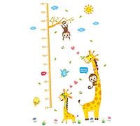 SUPVOX Cute Cartoon Animal Height Measurement Wall Decal Removable Room Sticker Fun Growth Chart for Bedroom Playroom Decor Amusing Wall Art for Home