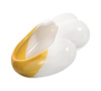 SUPVOX Cute Ceramic Bunny Food Container Hamster Guinea Pig Feeding Bowl Non Spill Design for Small Animals for Dry Fresh Food Treats Compact Easy to Store
