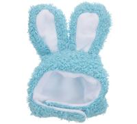 SUPVOX Cute Light Blue Bunny Hat with Ears for Cats and Small Dogs, Easter Pet Costume Accessory, Cartoon Bunny Ear Headwear for Kitten and Puppy Party Dress-up