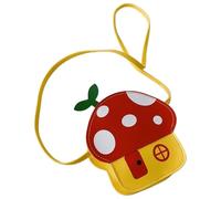SUPVOX Cute Mushroom Crossbody Bag for Little Lightweight Pu Leather Purse with Zipper Closure for Travel and Outdoor Use Adorable Design