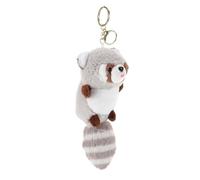 SUPVOX Cute Plush Raccoon Keychain Soft Stuffed Animal Pendant Lightweight Bag Charm for Backpack Purse Accessories Raccoon and Party Favors