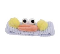 SUPVOX Cute Plush Spa Headband with Fun Sausage Mouth Design Elastic Cartoon Hair Accessories for Women for Face Washing Shower and Skincare