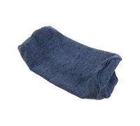 SUPVOX Cylindrical Neck Roll Pillow Cover Blue 15x15x40cm round Ergonomic Cotton Linen Roll Pillowcase for Lumbar Support and Home Bedding