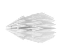 SUPVOX Decorative Paper Lamp Cover Accessory for E27 Light, Voltage ≤36v, Easy to Remove Lampshade with Diffuse Lighting for Bedroom and Home, White Simple Colour Matching