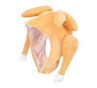 SUPVOX Decorative Turkey Shaped Plush Hat for Fancy Dress Parties L
