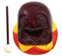 SUPVOX Delicate Carved Wooden Fish Temple Woodblock Stick Kit Buddhist Percussion for Meditation