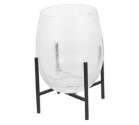 SUPVOX Desktop Japanese Flower Vase with Handmade Iron Stand Elegant Hydroponic Plant Propagation Centerpiece for Home Wedding Decor Durable Design for Floral Displays