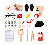 SUPVOX Detective Cosplay Kit for Pretend Play Detective Tool Set Interactive Role Play Adventure for Creative Exploration and Problem Solving