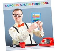 SUPVOX Digit Plastic Abacus with Colorful Beads Calculating Tool for Arithmetic Learning Automatic Reset Educational Counting Beads for Addition and Subtraction