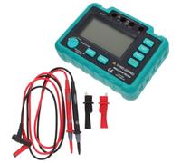 SUPVOX Digital Insulation Resistance Tester Megohmmeter Lcd Display Abs Black 500v 1000v 12v Dc for Insulation Resistance Test