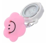 SUPVOX Digital Pocket Watch Clip on Retractable Silicone Nurse Watch with Alarm Clock and W isplay Elegant Classic Design for Hospital Workers