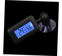 SUPVOX Digital Reptile Box Thermometer with Rotatable Suction Cup Large Display Temperature for Bearded Dragon and Lizard Tanks Safe Rounded Edges Easy Installation for Home Use