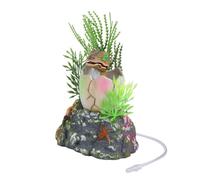 SUPVOX Dinosaur Fish Tank Aquarium Ornament Hiding Cave Craft for Aquarium Vibrant Underwater Landscape Safe for Freshwater Saltwater Tanks