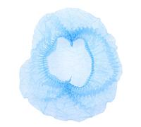 SUPVOX 100pcs Hair Head Cover net Non Woven Dust Hair Cap with Elastic Band for Hair SalonTattoo Food Service (Blue)