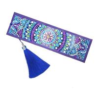 SUPVOX DIY Bookmark Kit DIY Beads Painting Bookmark with Diamonds and Tassel Special Creative Design No Fading Easy to Follow Art Craft Divert from Boredom for People of Ages