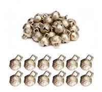 SUPVOX 10pcs DIY Craft Vintage Copper Mini Jingle Bells for Fengshui, Christmas Craft, Wind Chimes Making 31mm