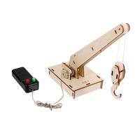 SUPVOX DIY Crane Model Toy Set for Boys and Girls Educational Science Learning Kit Gears and Pulleys STEM Toy for Children for Home Schooling and Classroom Activities Random Color