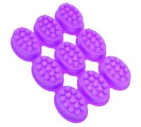 SUPVOX DIY Handmade Soap Mold Silicone Oval Shape 9-Hole Non-Stick Surface for Soap Loaf Molds Crafting