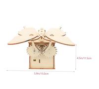 SUPVOX DIY Mechanical Wood Butterflies for Science Experiments Hand-assembled Educational Puzzle with High-grade Wood Material Creative Desktop Ornament and Cognitive Skill Builder