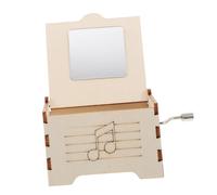 SUPVOX DIY Music Box Kit for Kids Hand-Crank Wooden STEM Toy Educational Experiment Craft Set Educational Materials for Children
