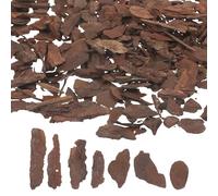 SUPVOX DIY Sand Table Scenery Materials 50g Bag 11-22mm Rustic Bark Base for Model Building, Woodland Backdrop Set and Diorama Craft Supplies for Garden Landscaping